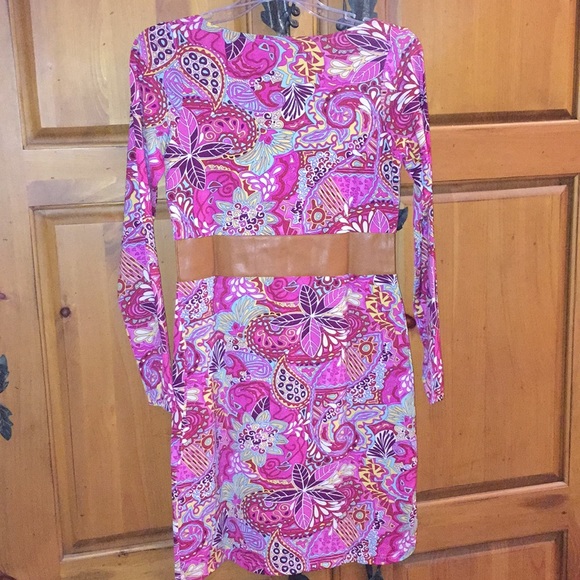 Tracy Negoshian Reversible Floral Print Dress - Picture 3 of 5